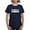 Navy, variant on - Chocolate Lab Mom T Shirt - Women's Traditional Fit Dark T-Shirt