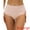 Beige Pink, variant on Unique Bargains Women's Tummy Control Lace Trim Ribbed Soft Underwear S Gray