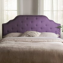 Tufted Upholstered Headboard - Queen Size | Solid Wood & Metal Legs