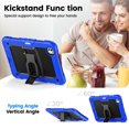 thumbnail image 4 of for iPad Pro 11 Inch (M4 2024/M5 2025) Case, 3in1 Heavy Duty Shockproof Tablet Case with Stand, Shoulder Strap, Blue, 4 of 6