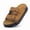 dark brown, variant on Footbed Sandals for Kids– Comfortable Double Buckle Slip-On with Genuine Suede Footbed & Arch Support Slides for Boy Girl Footwear