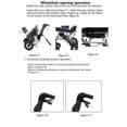thumbnail image 5 of Portable Folding Wheelchair, wheelchairs for Adults，Wheelchair，Transport Wheelchair Lightweight Foldable，Portable Travel Transport Chair for Adults and Seniors (12 inch PU Rear Wheels), 5 of 6