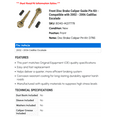 thumbnail image 2 of Front Disc Brake Caliper Guide Pin Kit - Compatible with 2002 - 2006 Cadillac Escalade 2003 2004 2005, 2 of 2