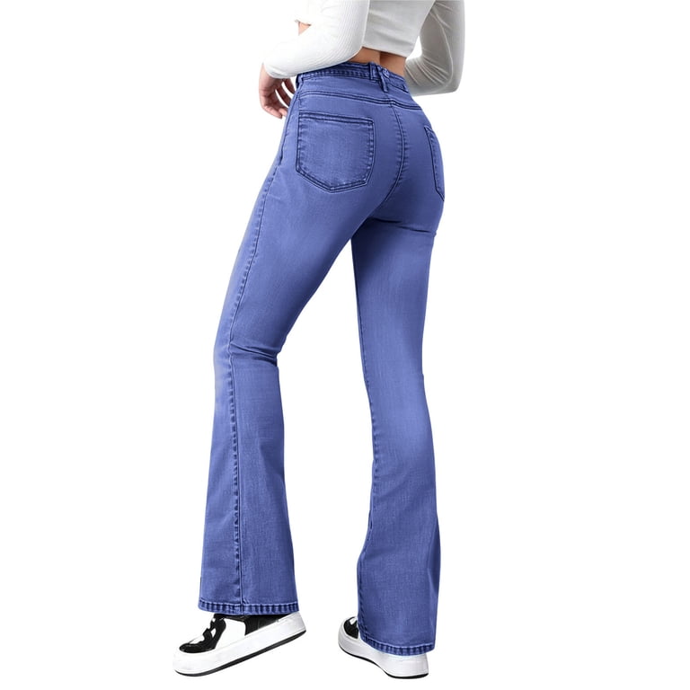 Livrdious High Waisted Flared Jeans for Women, Bell Bottom Bootcut