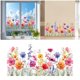 thumbnail image 4 of Adhesivo Para Ventana Con Ramo De Flores De Colores, Se Puede Cortar A Medida, Lámina Para Ventana Con Estampado Floral De Colores, Adhesivos Para Ventanas De Primavera, Adhesivos Para Ventanas De C, 4 of 7