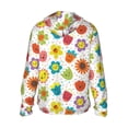 thumbnail image 3 of Fotbe Cartoon Flowers Men's Women's UPF 50+ Sun Protection Jacket Hooded Cooling Shirt with Pockets Hiking Outdoor Performance-, 3 of 9