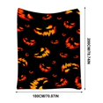 thumbnail image 3 of Fmbmuo Orange Halloween Spooky Pumpkin Throw Blanket , Warm Soft Cozy Decorative , For Sofa Couch Bed Home Holiday Decoration, 3 of 9