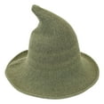 thumbnail image 6 of Hauaitttt Women Thickening Type Daily and Festival Witch Collapsible Hat Knitted Steepletop Hat Foldable Cowboy Hat Cowboy Hat for Toddler Boy Cowboy Hat 7 1/8 Toddler Western Belt Adult Cowboy Hats, 6 of 6