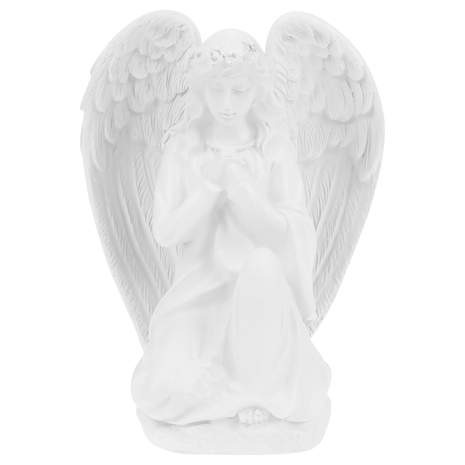 NUOLUX Angel Statue Cherub Angels Resin Figurine Garden Sculpture Kneeling Home Figurines