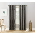 thumbnail image 5 of Sun Zero Elidah Velvet Texture Medallion Blackout Grommet Curtain Panel, 50"x95", Gray, 5 of 7