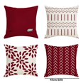thumbnail image 3 of adviicd Housse de Coussin Géométrique en Lin Simple Rouge pour Canapé, 3 of 5