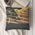 thumbnail image 3 of YINGXI Throw Pillow Covers Musical Notes Cushion Covers for Couch Sofa Piano Key Geometry Decorative Pillowcases Gold Black Outdoor Pillows Covers 24x24in, 3 of 5