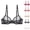 Black, variant on See through Bras for Women Mesh Lace Breathable Unlined Soft Underwire Bralettes Non Padded Clear Bra