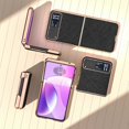 thumbnail image 3 of Cross Texture Genuine PU Case For Motorola Razr 40, 3 of 4