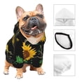 thumbnail image 5 of Yiaed Sunflowers3 Print Dog Hoodie Security Pet Dog Costume Pets Dog Hoodie Sweatshirt with Pocket for Small Dogs-Medium, 5 of 5