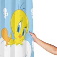 thumbnail image 4 of Cortina de ducha de tela de poliéster impermeable Bugs Bunny, decoración de baño, kit de cortina de ducha con ganchos, 72 x 72 pulgadas, 4 of 8
