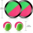 thumbnail image 4 of Baweave Toss and Catch Ball Game Set 8 Discs & 8 Balls Velcro Catching Ball Set Beach Games Yard Games Suitable for Family Teens Adults, 4 of 7