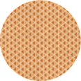 thumbnail image 1 of Ahgly Company Indoor Round Patterned Neon Orange Area Rugs, 5' Round, 1 of 6