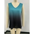 thumbnail image 5 of Deago Women's Tie Dye Tank Tops Sleeveless Summer Tops V Neck Cute Printed Loose Fit Workout Yoga T-Shirt (Green, 2XL), 5 of 7