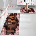 thumbnail image 6 of YIMEIS The warmth of home 17.7''*47.2'' Long Flannel Bath Mat, Non-Slip, Anti-Skid Rug for Bathroom Aisle & Bathtub Side, 6 of 7