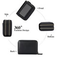 thumbnail image 3 of Sendefn Small Genuine Leather Wallet for Women, RFID Blocking Credit Card Holder Wallet, 3 of 7