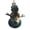 Snowman Shape, variant on Angel Shape Christmas Wooden Hanging Ornaments, 6 Pcs, Xmas Tree Decor for Home Office with Wolf Painting Watercolor Design