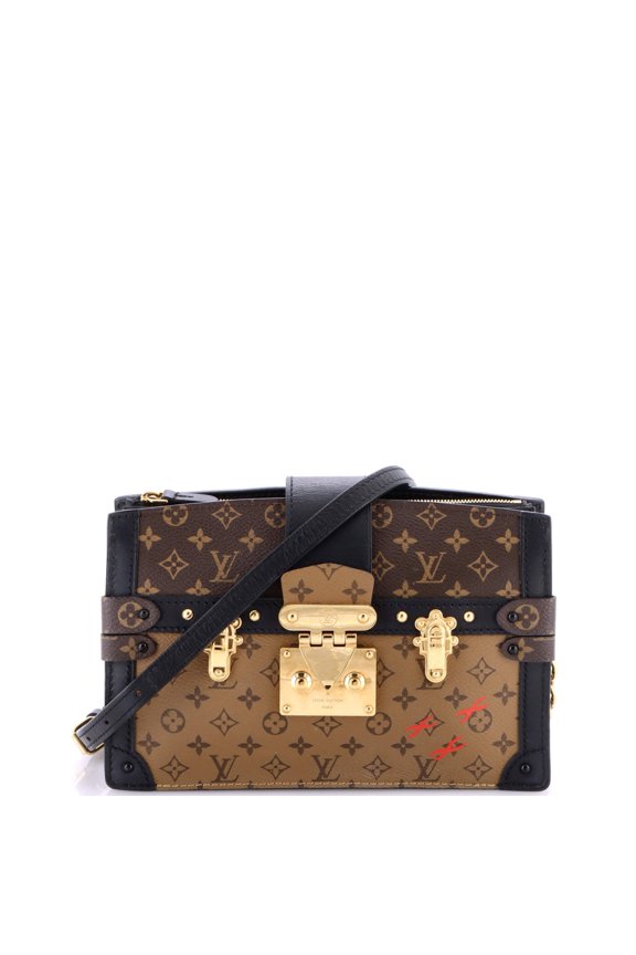 Pre-Owned Trunk Clutch Reverse Monogram Canvas By Rebag