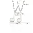 thumbnail image 3 of HOOUN Silver Gold Broken Heart Best Friend Music Note 2 Pcs Friendship Necklace Gift-Silver, 3 of 3