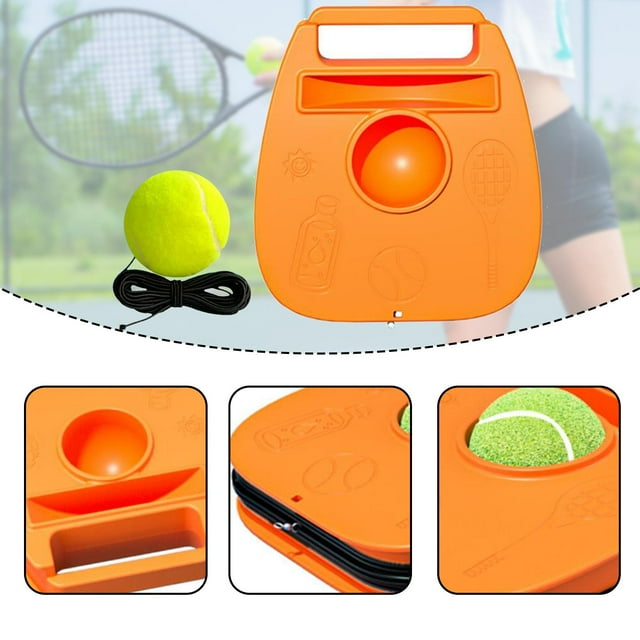 Juego de entrenamiento de tenis con base, herramienta de entrenamiento personal, reboteador de tenis, equipo de práctica para adultos, niños y