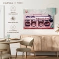 thumbnail image 5 of Elephant Stock Retro Boombox Wall Art - Horizontal Canvas Wall Art - Living Room Wall Decor - Music Canvas - White And Pink Decor - 45" x 30", 5 of 8