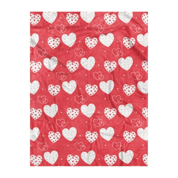 Binwennn Valentine's Day Blanket Flannel Decorative Blanket Air Conditioning Blanket Throw Blanket Soft Throws And Blankets Battery Heated Blanket Heavy Blankets Full Size Twin Sized Blanket Tufted