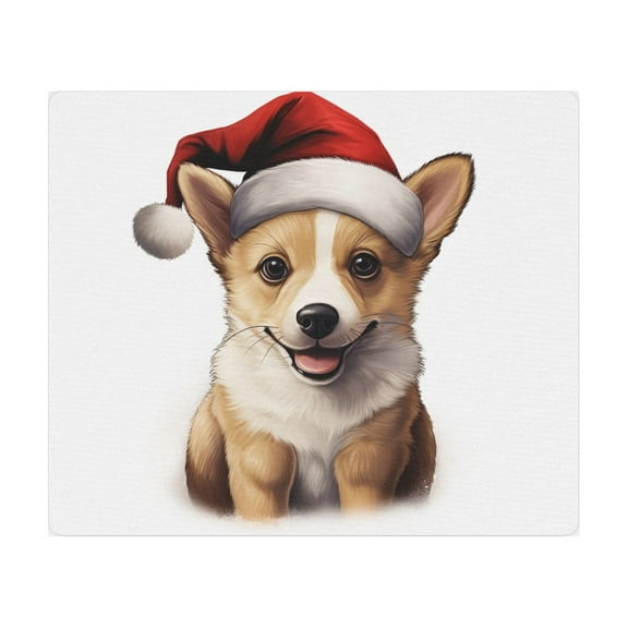 DistinctInk Mouse Pad - 1/4" Foam Rubber - Norwegian Lundehund Puppy Drawing