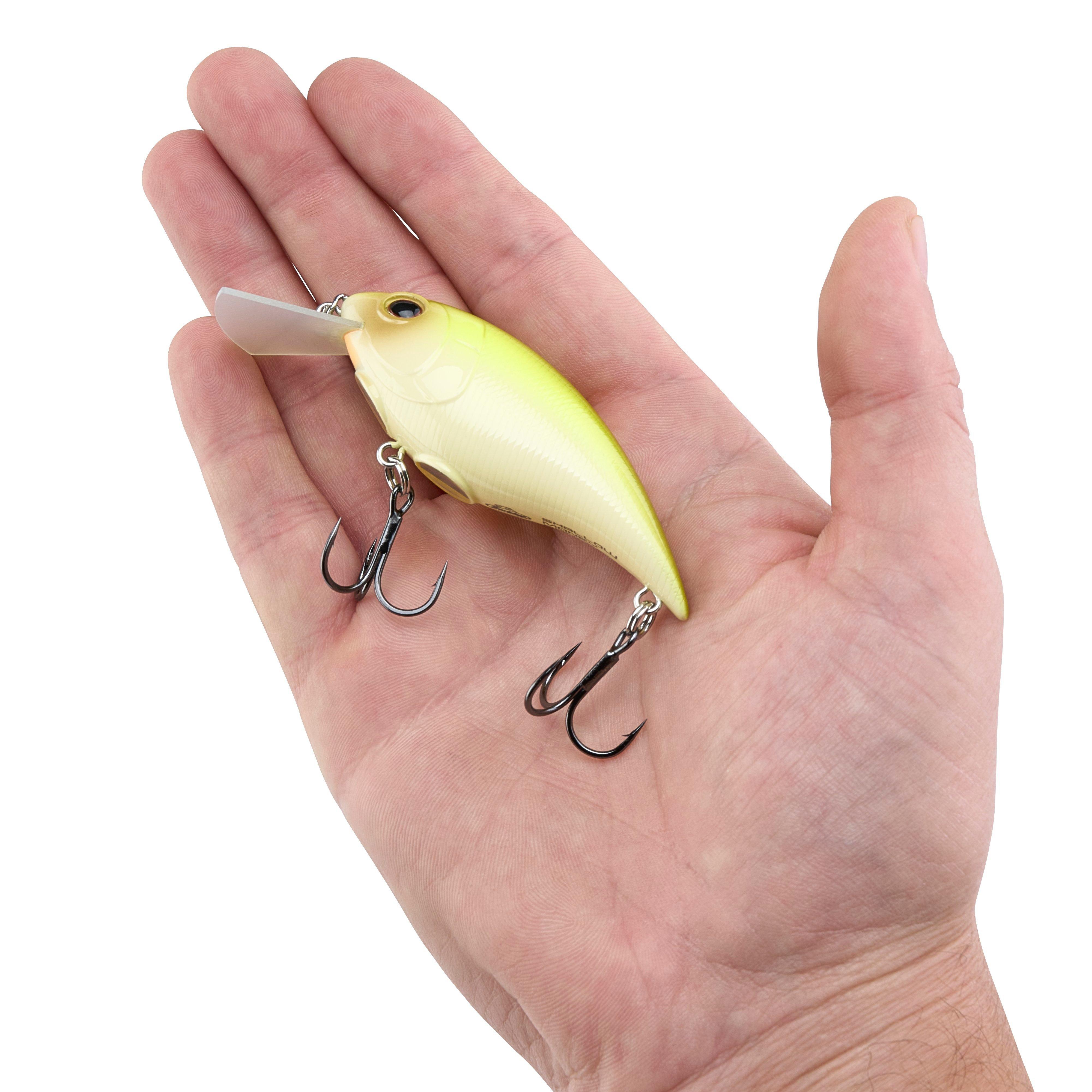 Shallow Money Badger Fishing Crankbait, 2.75 in, Vanilla Chartreuse