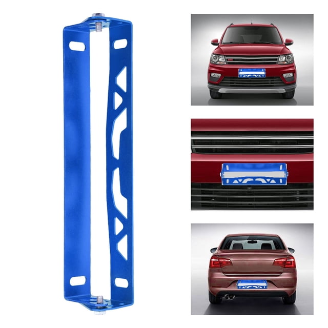 Marco De Matrícula De Aluminio Con Estilo Universal Para Automóvil, Liviano E Inoxidable, Soporte Ajustable Para Números De Carreras, Estilo De Carreras Fresco, Hecho De