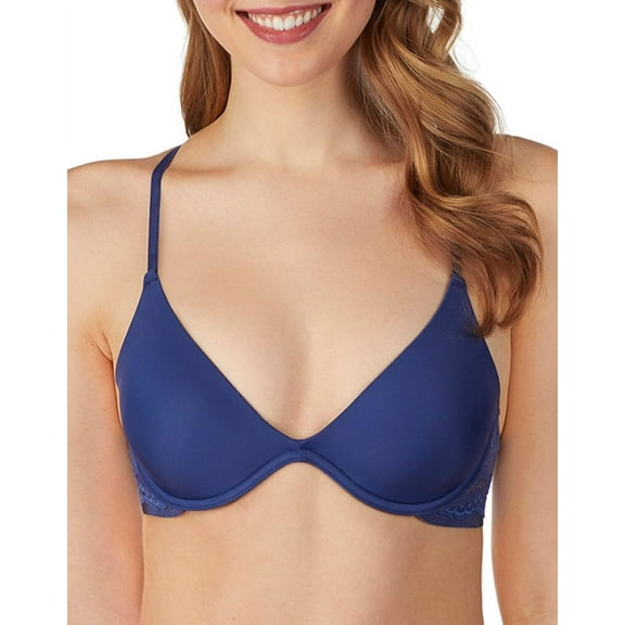 On Gossamer Beautifully Basic Lace Back Plunge Push Up Bra G3933