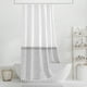 thumbnail image 4 of Cortina de ducha Seasonwood con borla extralarga, color blanco y gris, 4 of 6