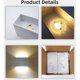 thumbnail image 2 of 2pcs Luces de pared interiores 7W 10×10×10cm Ángulo de haz ajustable Luces de pared LED decorativas para interiores Blanco cálido 3000K IP65 Luces de pared impermeables Dormitorio Pasillo Sala de est, 2 of 5