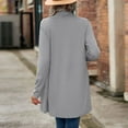 thumbnail image 4 of CAICJ98 For Women Women's Long Sleeve Open Front Casual Thin Cardigan Lightweight Soft Cardigan Grey,XL, 4 of 5
