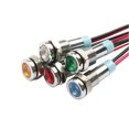 thumbnail image 4 of luces LED de advertencia de metal de 6 mm, impermeables, IP67, lámpara de señal de 6 V, 12 V, 24 V, 220 V, con cable rojo, amarillo, azul y verde, 4 of 5