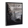 thumbnail image 2 of Stupell Industries Farmhouse Rustic Woodland Evening Black Floating Frame Canvas Art, 17 x 21, by Susan Arnot, 2 of 7