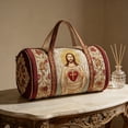 thumbnail image 4 of MKHSQHDG Today's Deals Quilted Pleated Travel Fashionable Print Yoga Handbag, 4 of 8