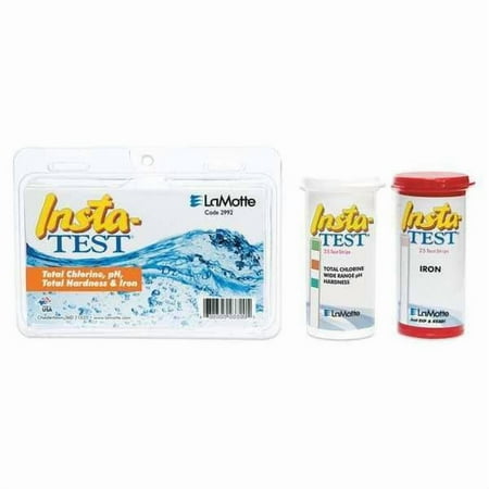 Insta-Test Test Strips,4 in.L.,Iron,Hardness,PK50 2992