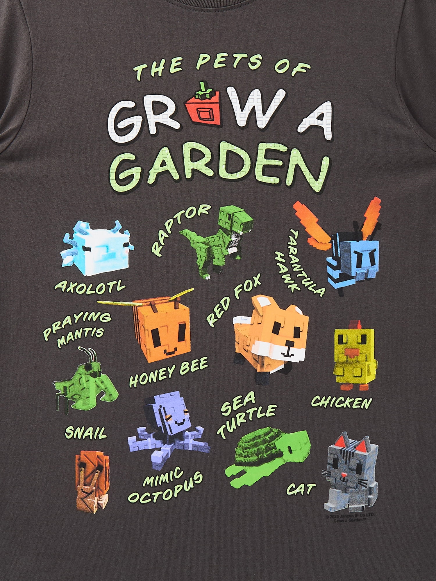 Roblox Boys' & Big Boys' Grow a Garden Graphic Tee with Short Sleeves, Sizes 4-18