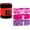 Pink and Purple Camo, variant on Hip/Booty Band 3-Pack | 3 Levels of Resistance | Non-Slip Fabric for Squats, Lunges, Butt/Glutes + Red and Black Extra Large Waist Trimmer