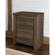 Signature Design by Ashley Casual Juararo 2 Drawer Nightstand, Dark Brown