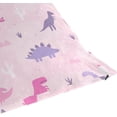 thumbnail image 7 of GZHJMY Pink Cartoon Dinosaur Pillow Cover 20 x 20 Inch, Soft Decorative Cushion Case Square Throw Pillow Cover for Sofa Living Room Couch Home Decor, 7 of 7