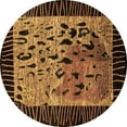 thumbnail image 1 of Ahgly Company Indoor Round Animal Brown Modern Area Rugs, 7' Round, 1 of 4