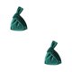 thumbnail image 3 of Minnieouse Bolso de muñeca con nudo de terciopelo Retro y de moda para mujer, monedero portátil de estilo elegante, verde negruzco verde negruzco 2piezas, 3 of 6