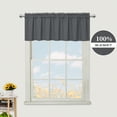 thumbnail image 1 of Kitchen Curtain Blackout Cafe Curtain Tier Curtains Rod Pocket Window Treatment for Home Decor 2 Panels for Bathroom, 1 of 7