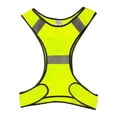 thumbnail image 2 of High Visibility Reflective Vest Running Safety Night Working Riding High Cloth Warning Fluorescent with Zipper Jacket Supplies Night Working Riding Green, 2 of 8